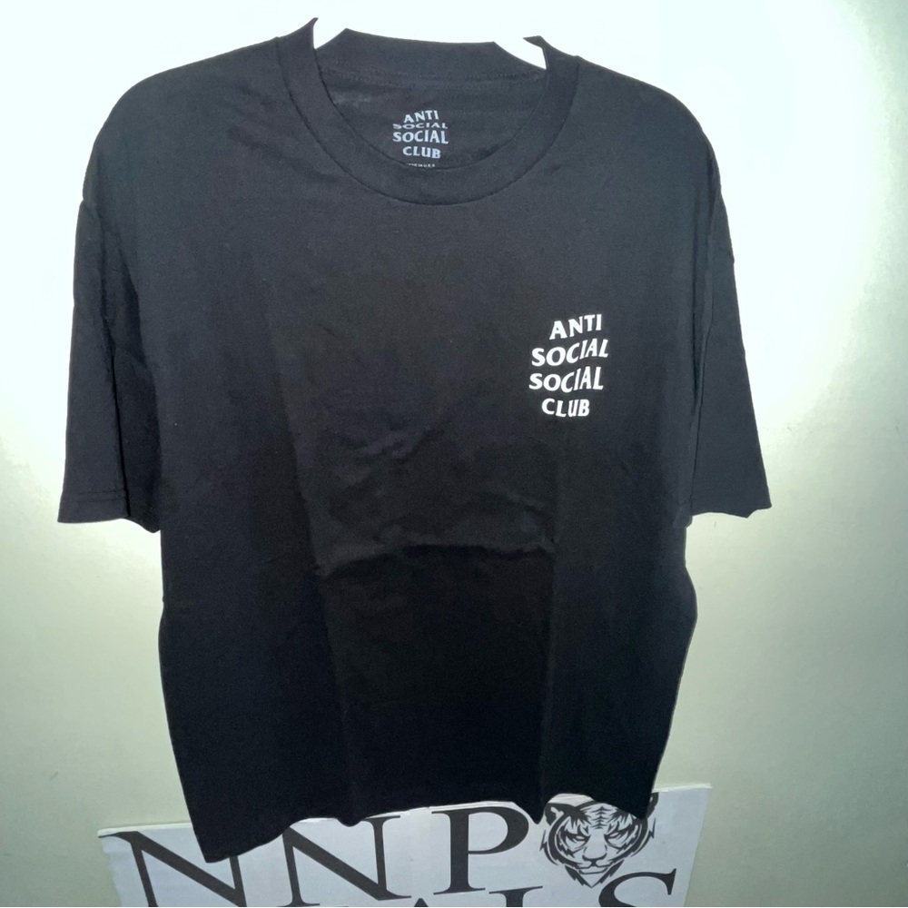 Anti social social club black tee size XL